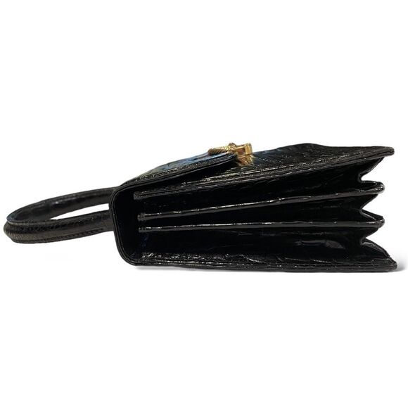 GUCCI Vintage SUPER RARE Crocodile Top Handle STUNNING Bag - Picture 13 of 16